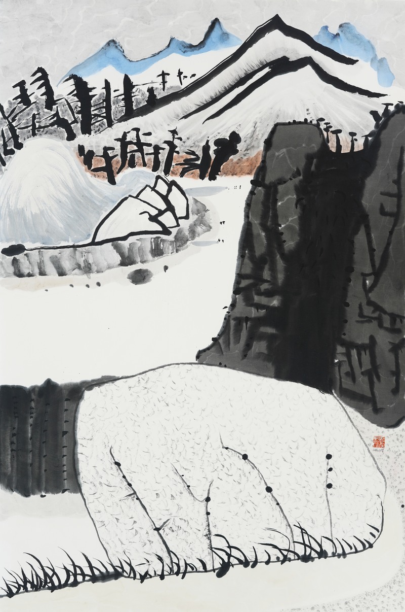 Jang Byeong Eun · Eastbrush · 张炳彥 · Landscape_in_Mind ·  ink_and_light_color_on_paper · 1050mm_x_700mm · 2026